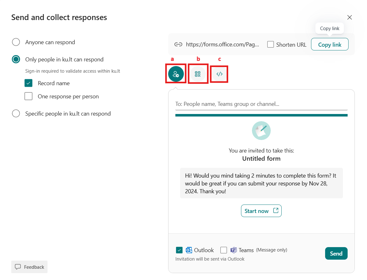 Selecting a sharing method